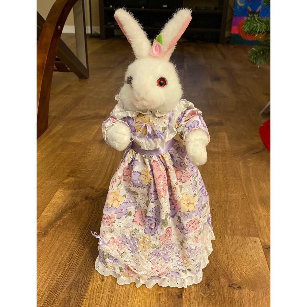 Vintage 1989 Telco Motionette 17"  Rabbit Easter Bunny Animated W/ Sound‎ Tested